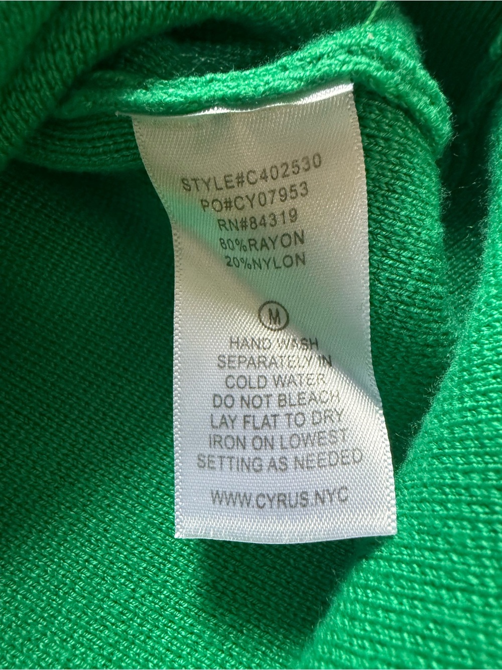 Cyrus Kelly Green Button-Front Knit Cardigan - Picture 4 of 5